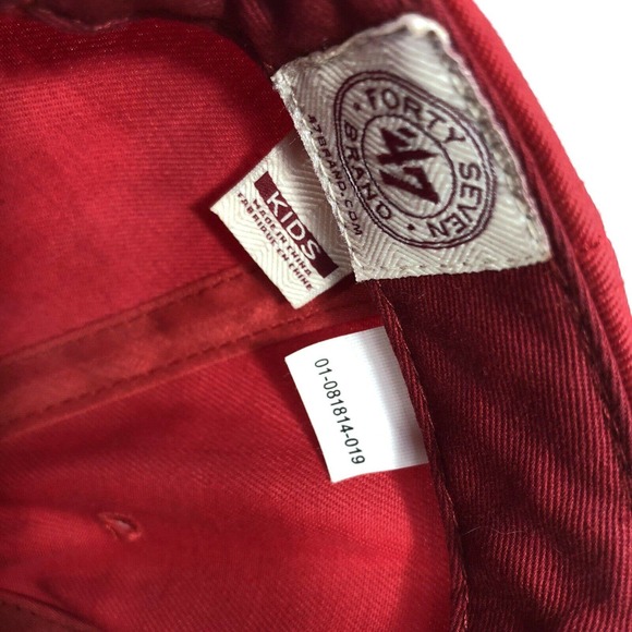 ST LOUIS CARDINALS 47 BRAND HAT CAP KIDS ONE SIZE SNAPBACK RED DISCOLORED OSFM - Picture 7 of 12